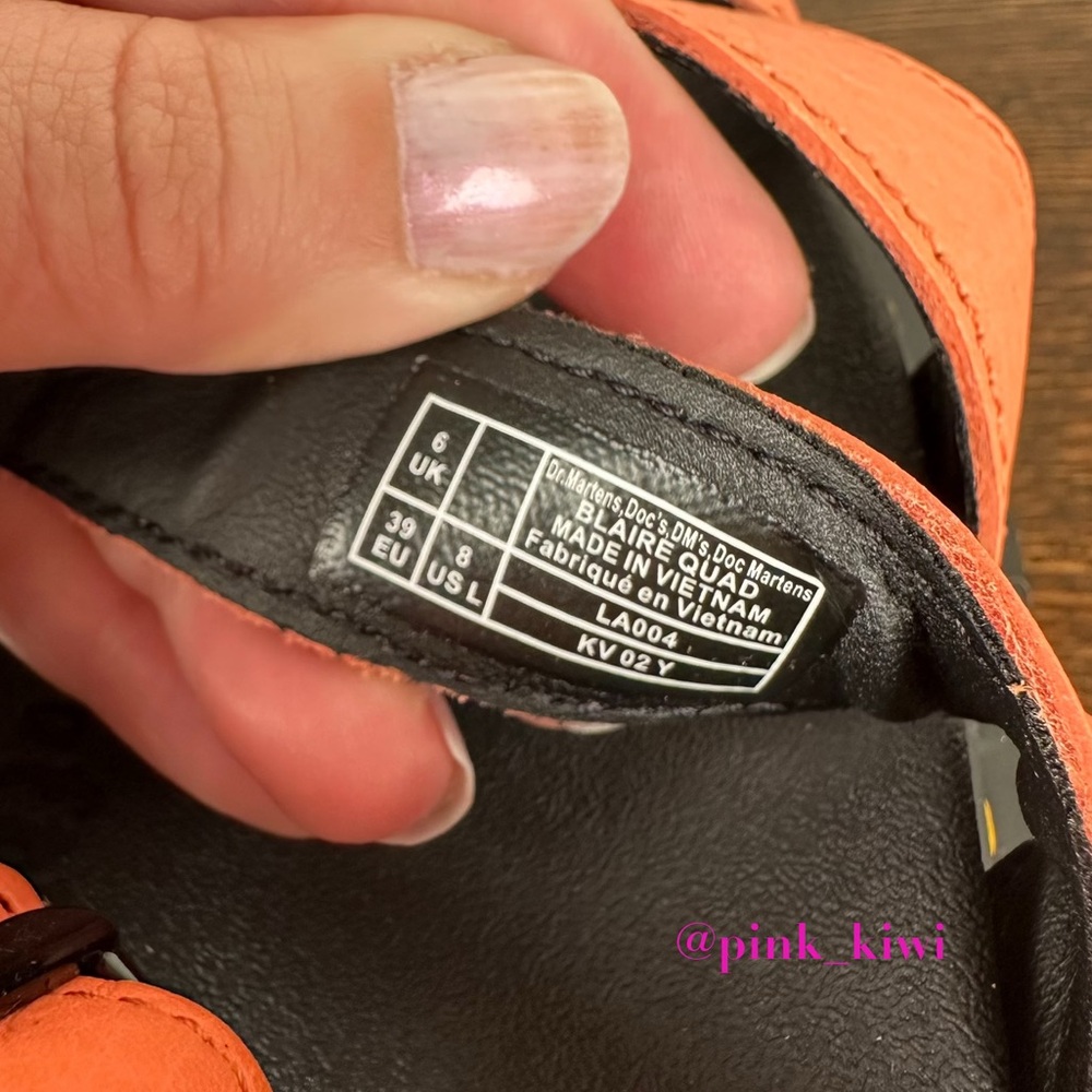 Dr. Martens Blaire Quad Coral Platform Sandals - Picture 12 of 15
